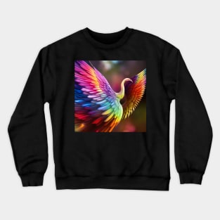 Rainbow fantasy bird Crewneck Sweatshirt